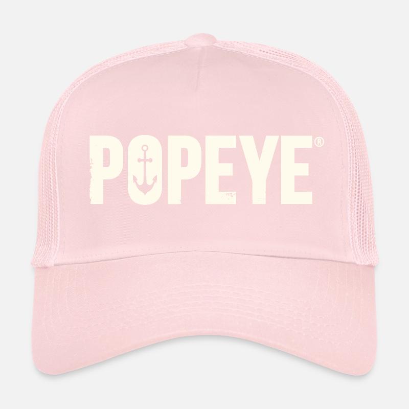 Titre De Popeye White Casquette trucker 