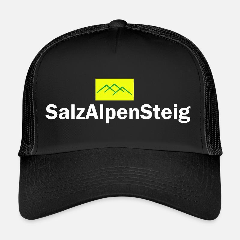 Salzalpensteig - Trucker Cap - Schwarz/Schwarz