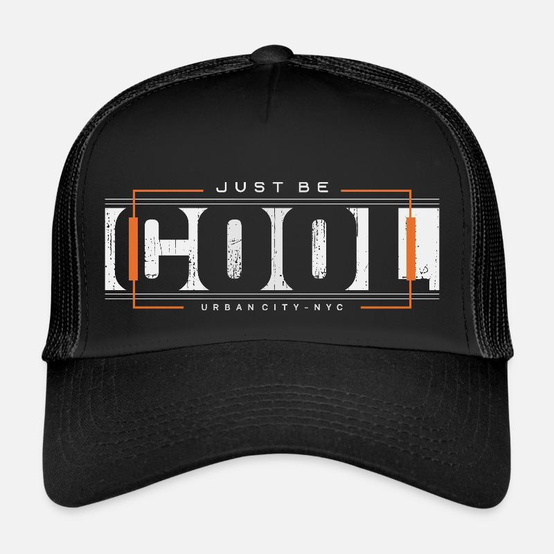 becool - Casquette trucker  - noir/noir