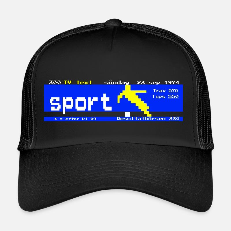 Seite 300 - Trucker Cap - Schwarz/Schwarz