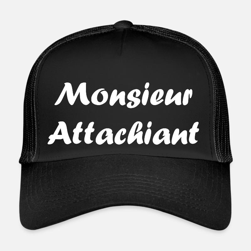 Attachiant - Casquette trucker  - noir/noir