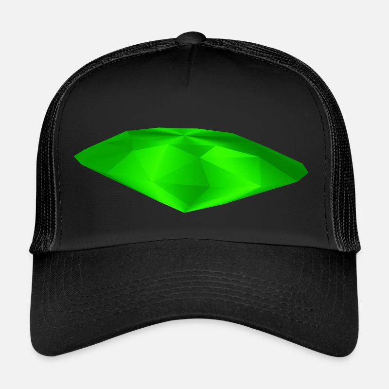Green Gemstone Trucker Cap
