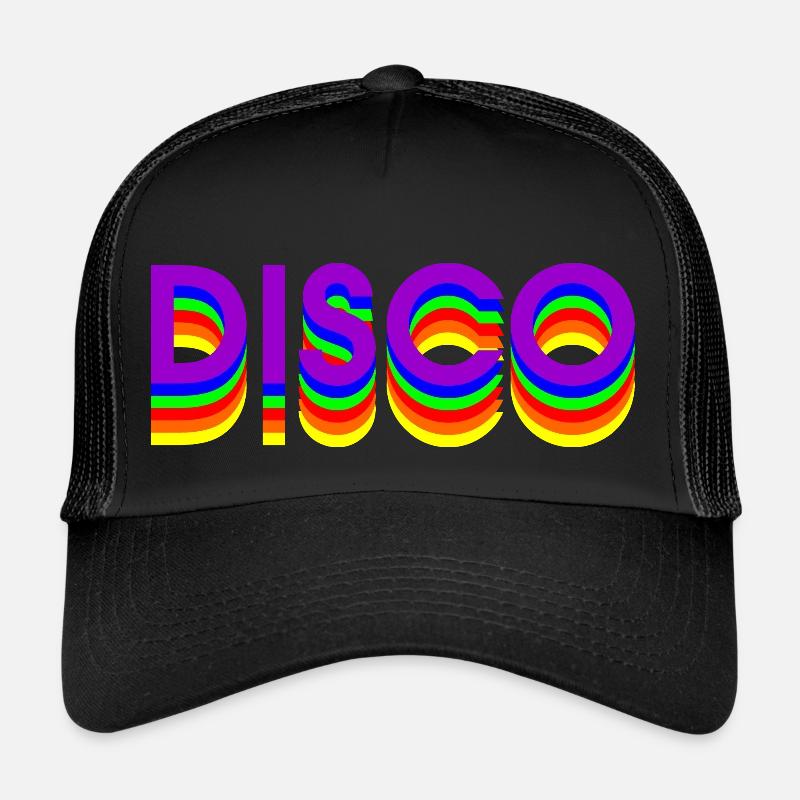 80s DISCO DANCE - Trucker Cap - black/black