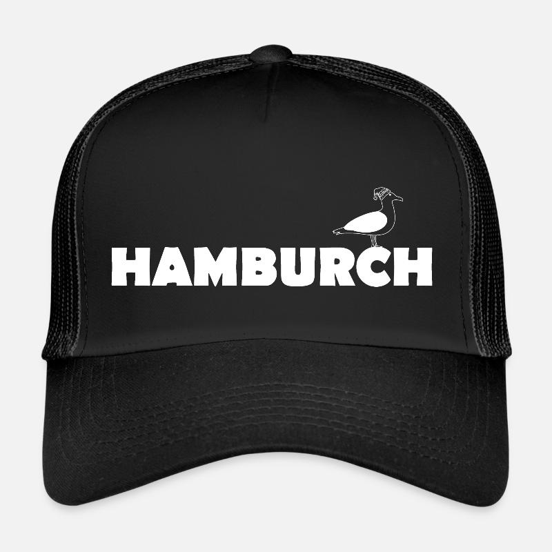 Hamburch - Trucker Cap - Schwarz/Schwarz