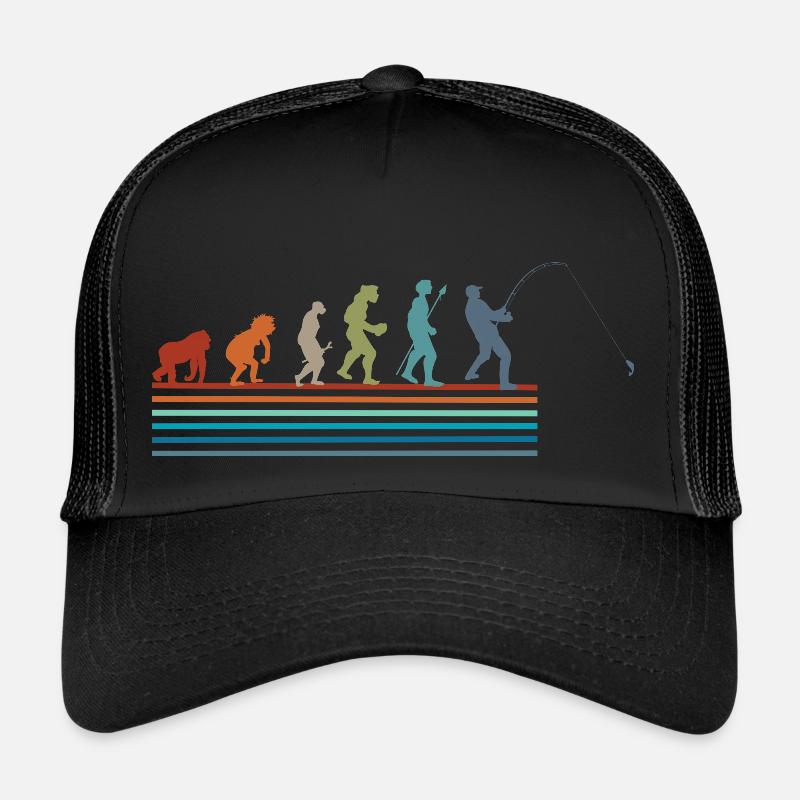 Évolution rétro vintage Pêcheur Casquette trucker 