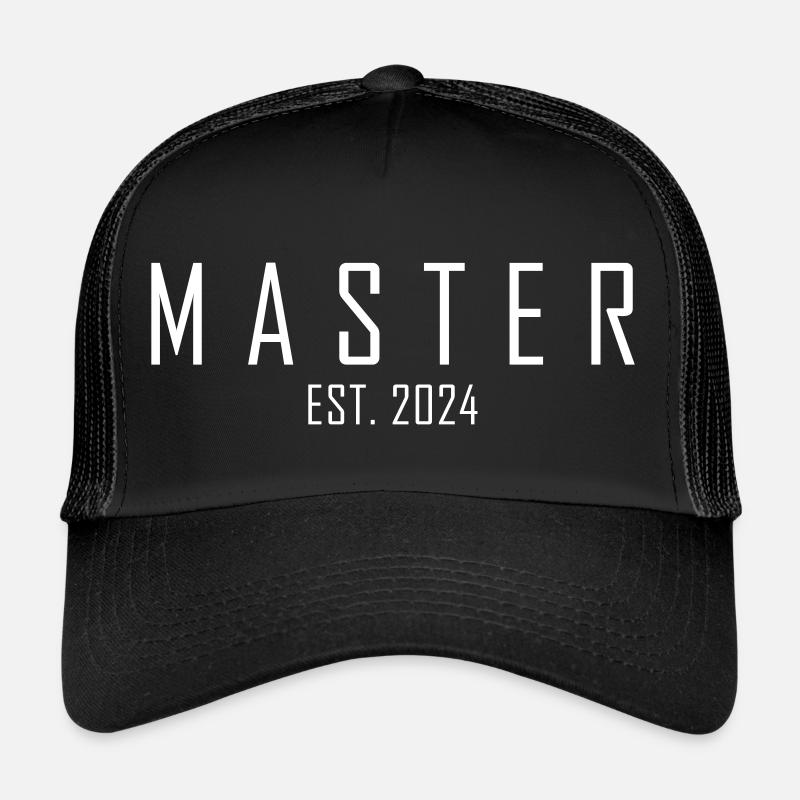 Master EST. 2024 - Trucker Cap - Schwarz/Schwarz