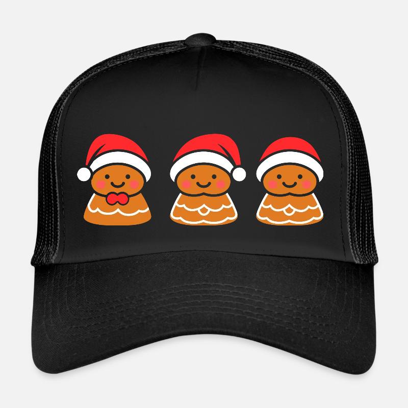 Lebkuchenmann - Trucker Cap - Schwarz/Schwarz