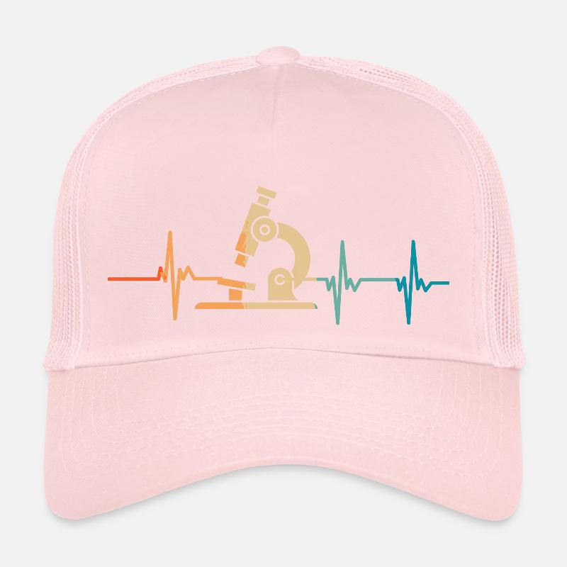 Microscope heartbeat Trucker Cap