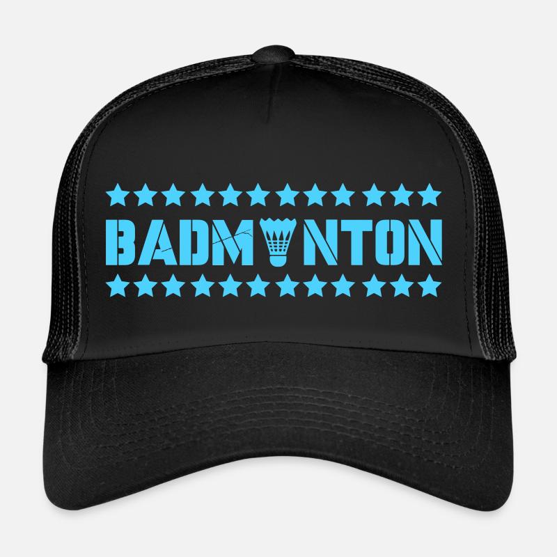 badminton - Trucker Cap - Schwarz/Schwarz