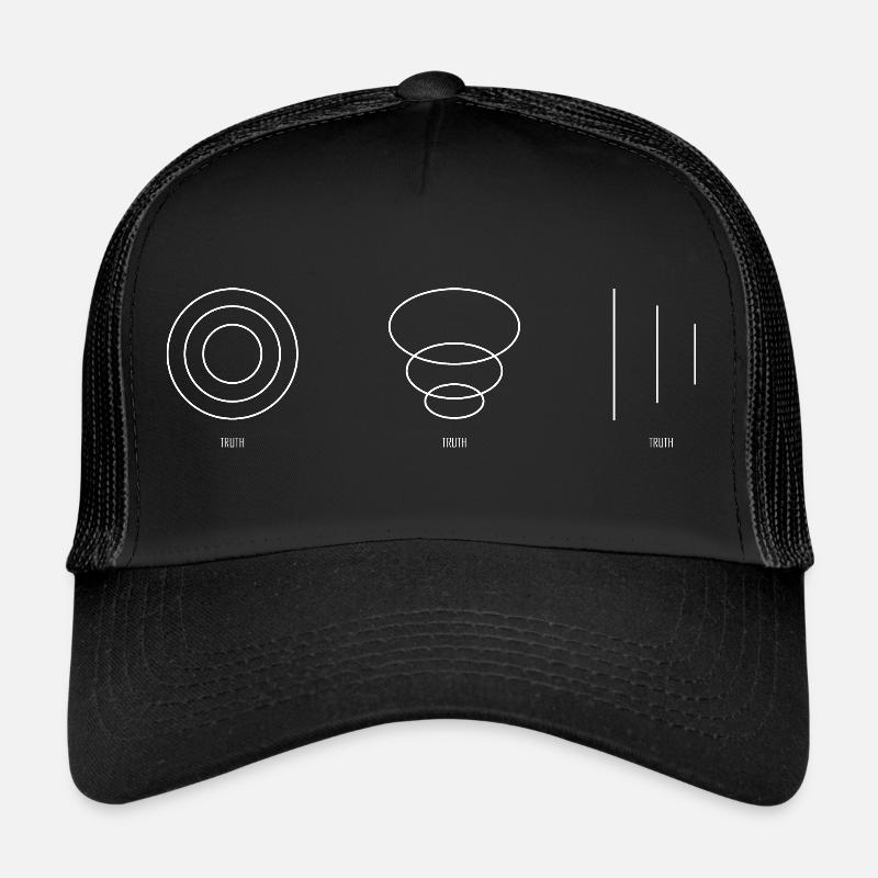 TRUTH white - Trucker Cap - Schwarz/Schwarz