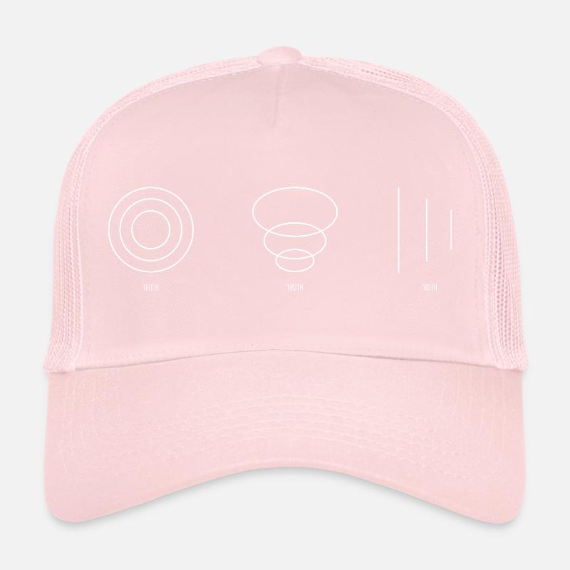 VÉRITÉ blanc Casquette trucker 