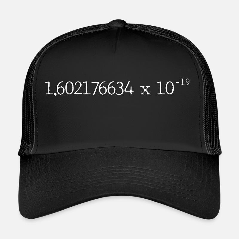 Elementarladung e - Trucker Cap - Schwarz/Schwarz