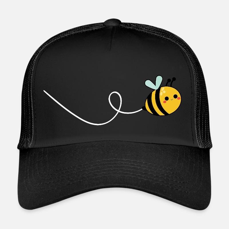 Cute Minimal Bumble Bee Beekeeper Bee Lovers Green Trucker Cap