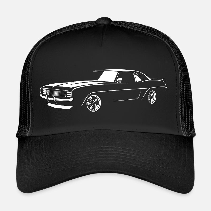 1969er Camaro - Trucker Cap - Schwarz/Schwarz