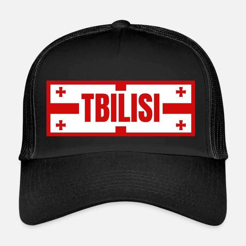Tiflis Stadt mit georgischem Flaggendesign Trucker Cap