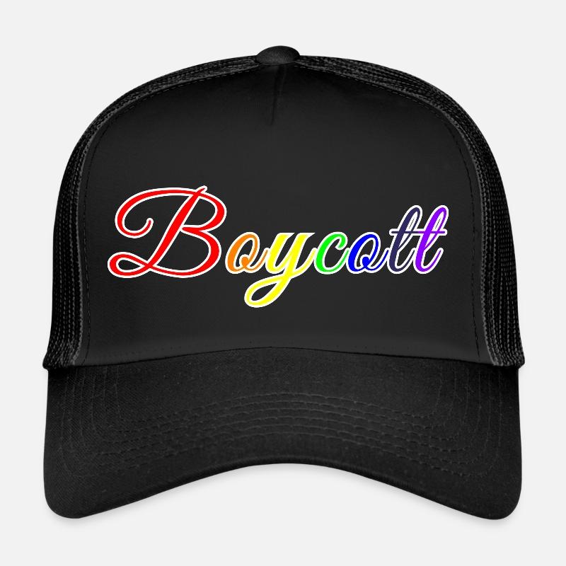 Stilisierter Regenbogen-Boykott Trucker Cap