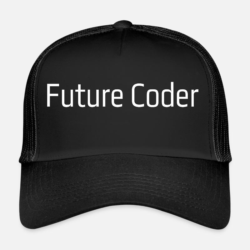 Zukünftige Programmiererin - Trucker Cap - Schwarz/Schwarz