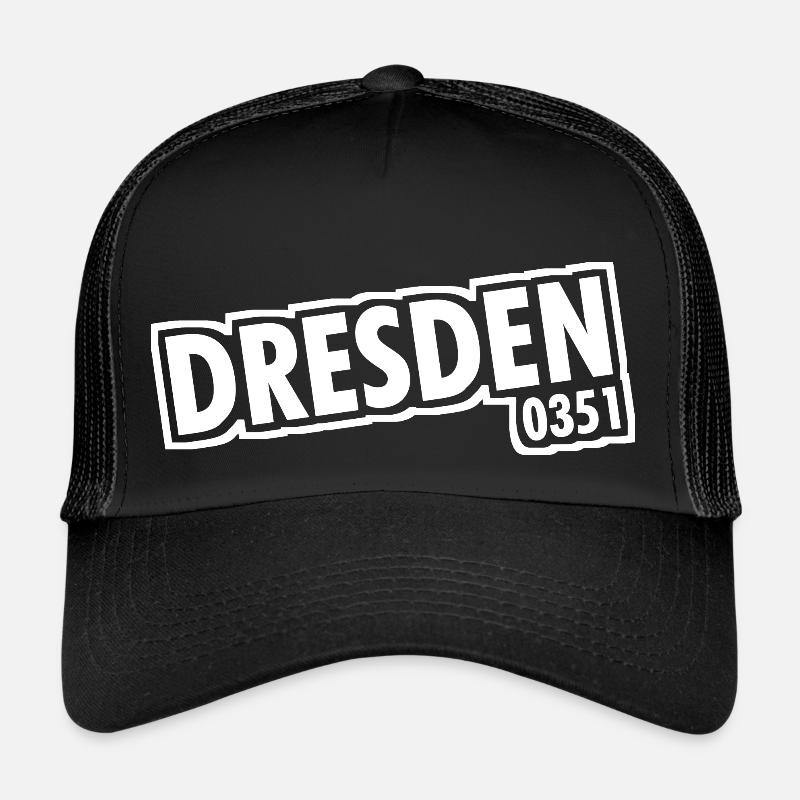 Dresde - 0351 - Indicatif régional - Saxe Casquette trucker 