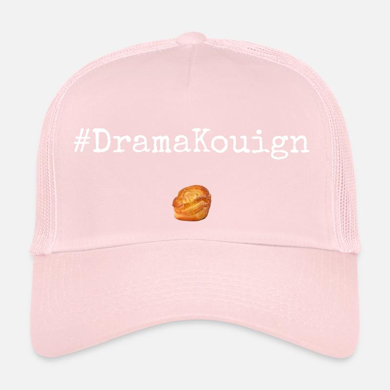 #DramaKouign White Casquette trucker 