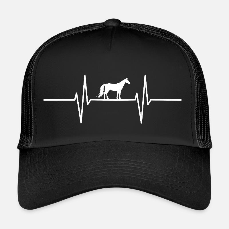 Herzschlag mit Pferd Trucker Cap