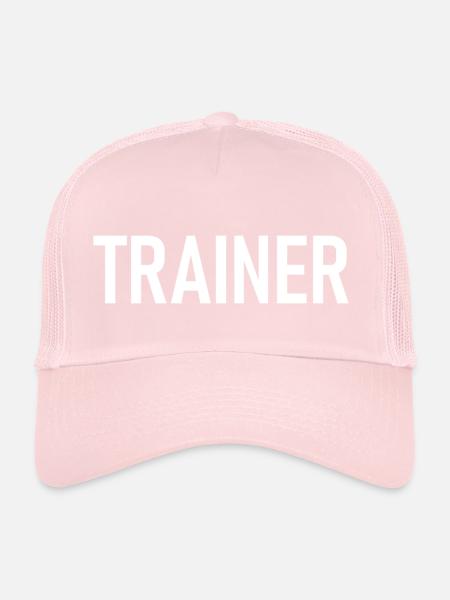 Trainer Coach Sport Training - Trucker Cap - pale pink - Front
