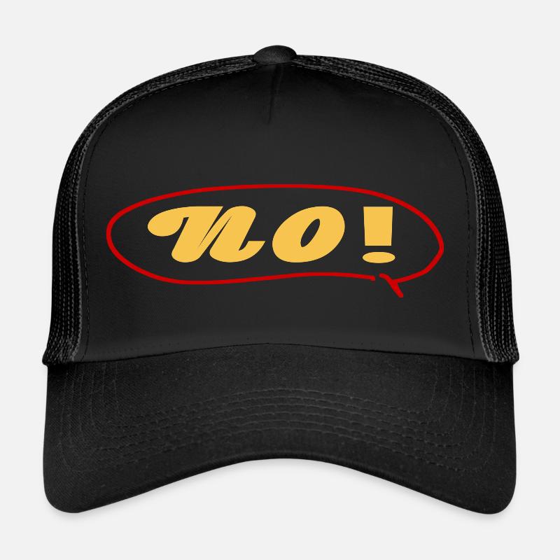 No with speech bubble Trucker Cap