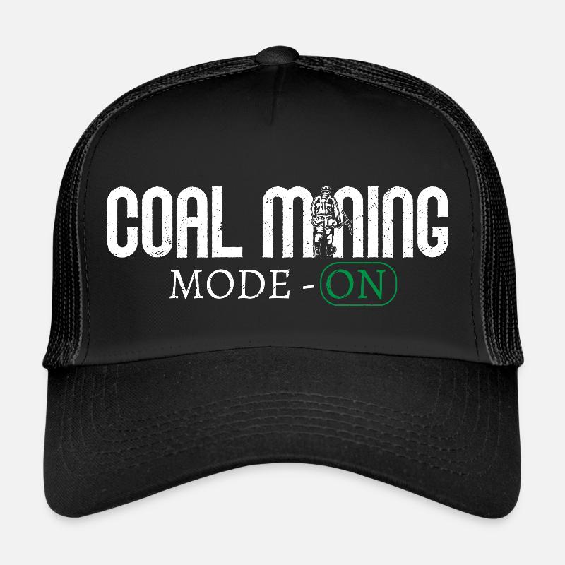 Mode d’extraction de charbon - Mineur de pioche ON Casquette trucker 