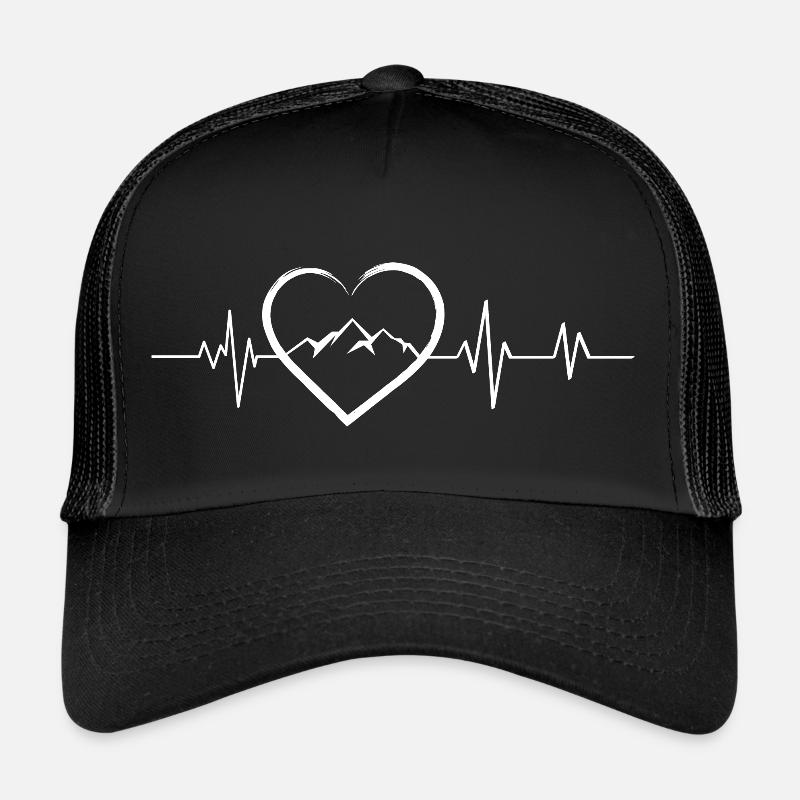 Heartbeat Mountain Trucker Cap