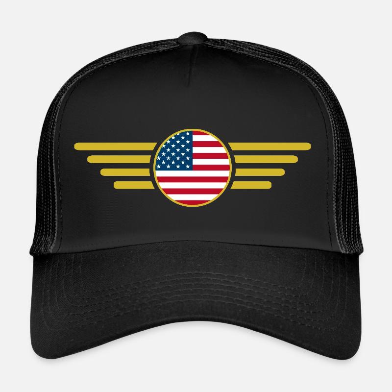 J’aime les États-Unis, T-shirt design de style élégance Casquette trucker 