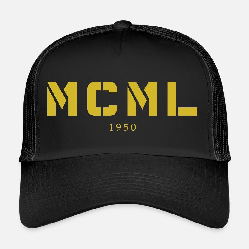 Avec chiffres romains MCML - Fabriqué en 1950 Casquette trucker 