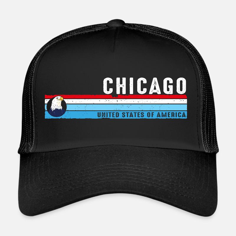 Chicago Illinois Est 1833 Vintage Classique Rétro Casquette trucker 