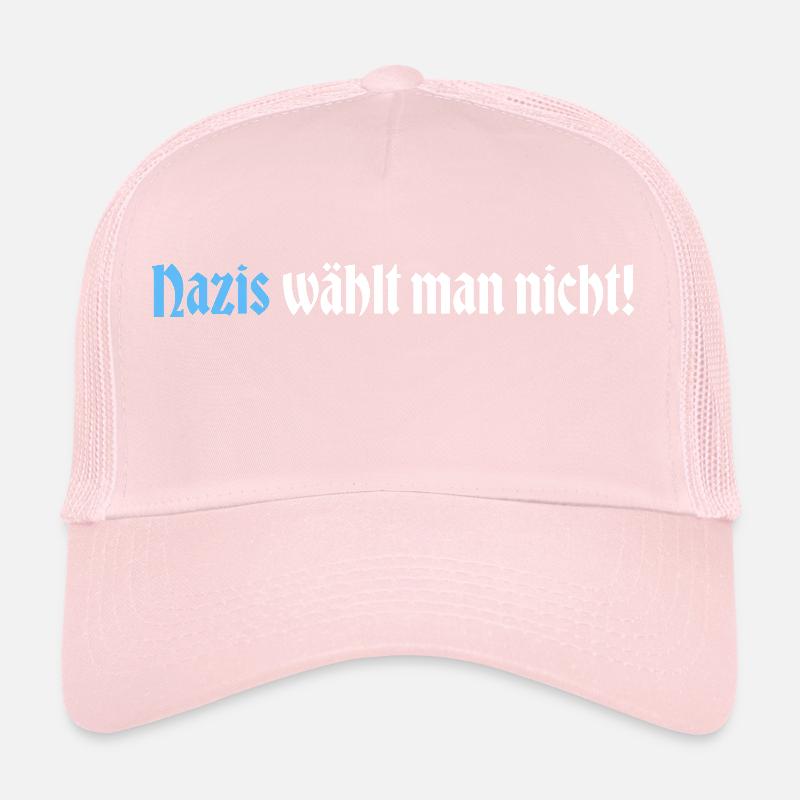 Nazis waehlt man nicht weiss Trucker Cap