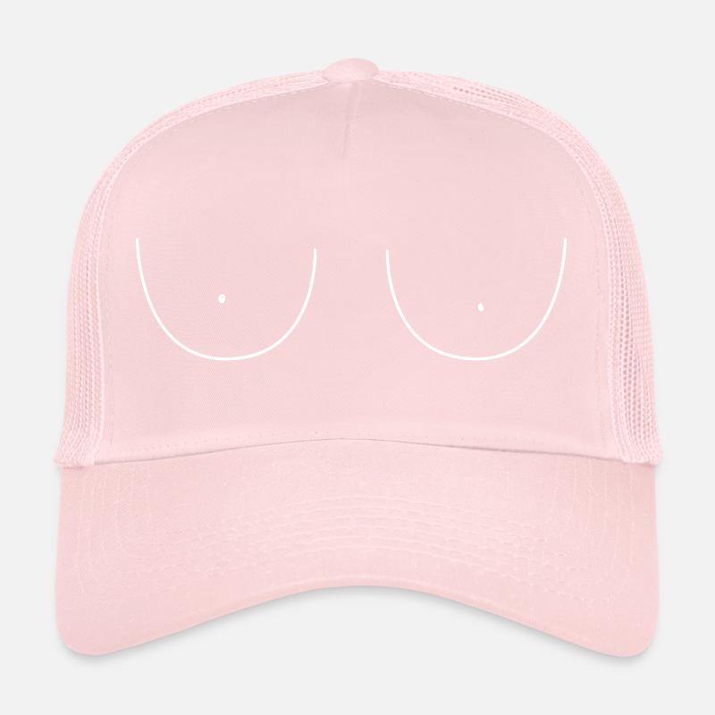 Poitrines poitrine seins Casquette trucker 