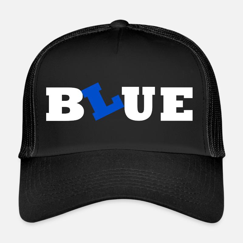 Blue blau Trucker Cap