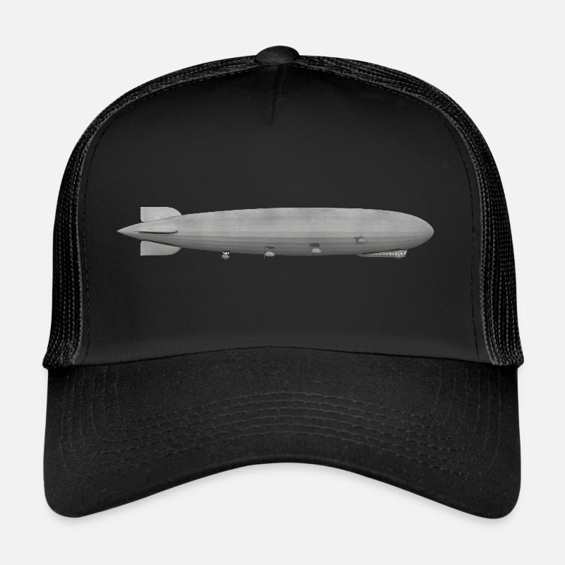 Zeppelin, dirigeable, aviation, vue latérale Casquette trucker 