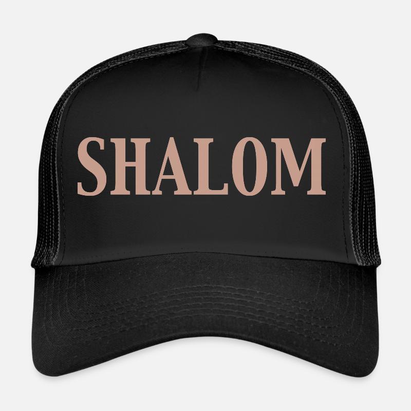 shalom - Trucker Cap - Schwarz/Schwarz
