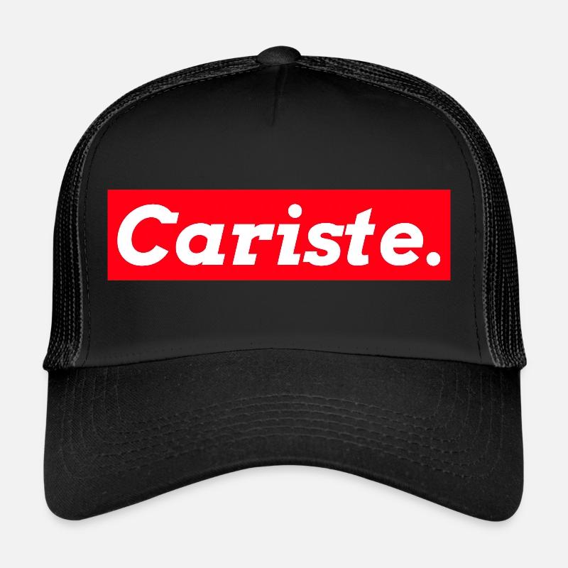 cariste rectangle rouge Casquette trucker 