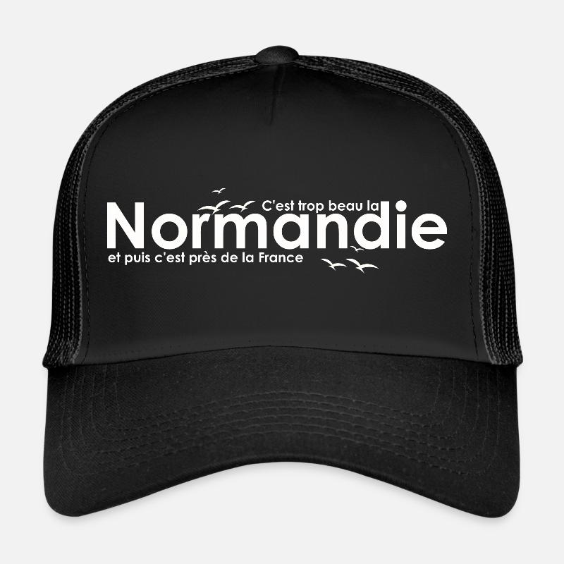 Schöne Normandie - Trucker Cap - Schwarz/Schwarz