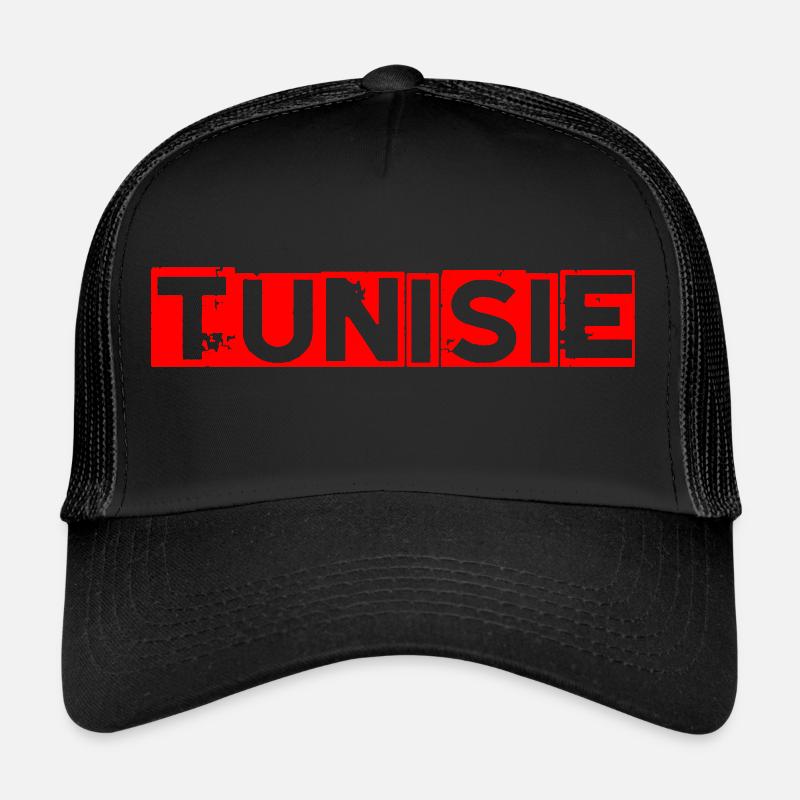 Tunesien - Trucker Cap - Schwarz/Schwarz