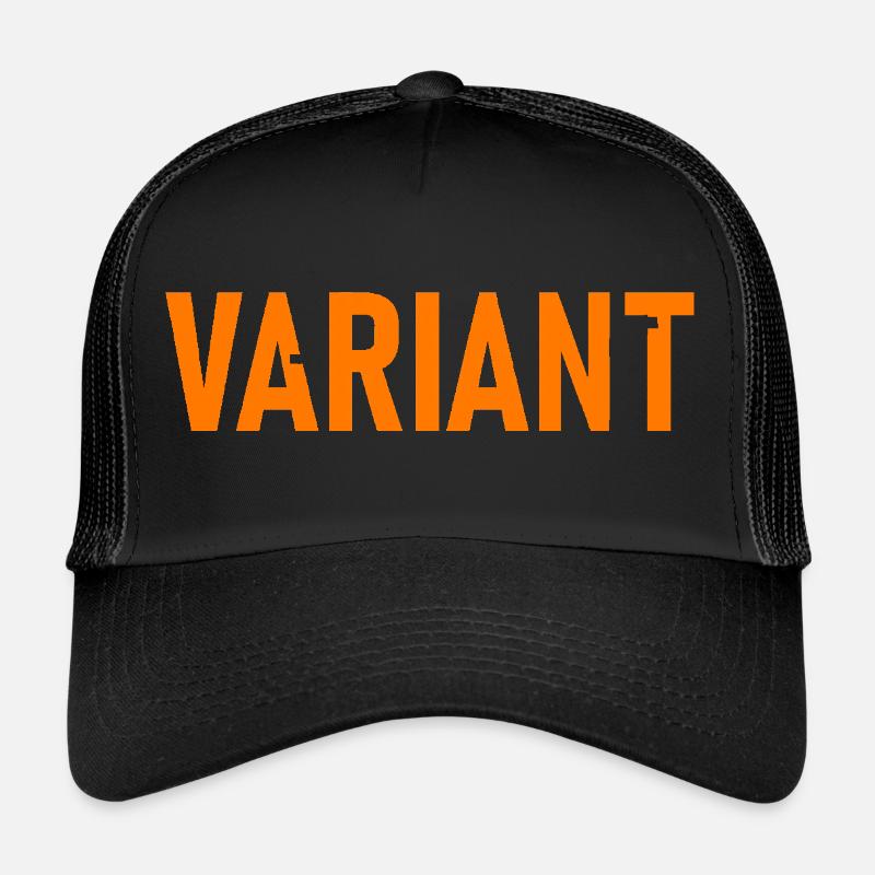 Variante - Casquette trucker  - noir/noir