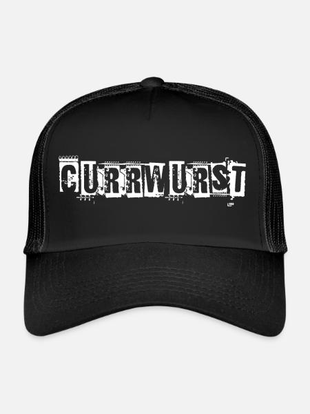 Currywurst - Trucker Cap - Schwarz/Schwarz