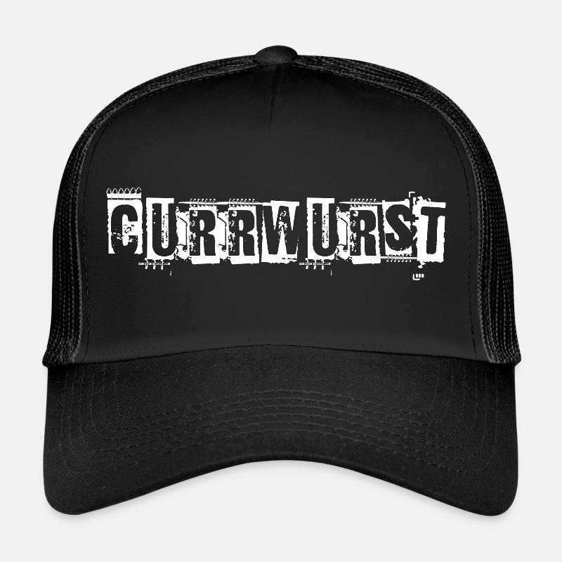 Currywurst - Trucker Cap - Schwarz/Schwarz