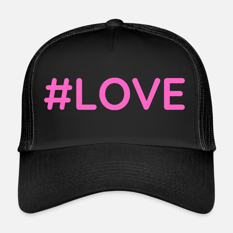 #love - Trucker Cap - black/black