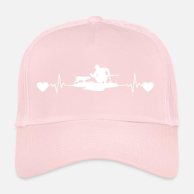 Jagen Herzschlag EKG Jagd Puls Frequenz Jäger Trucker Cap