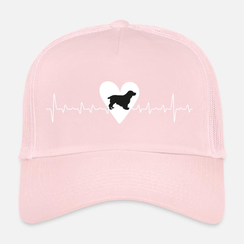 Cocker Spaniel Dog Heartline Trucker Cap