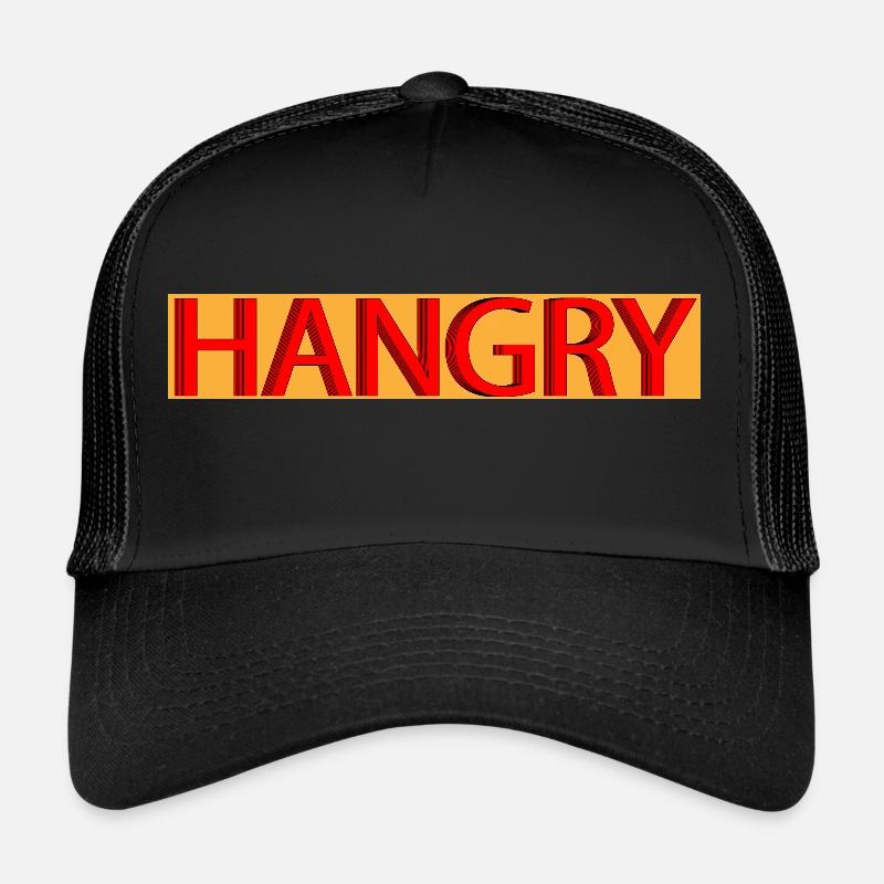 Hangry - Trucker Cap - Schwarz/Schwarz