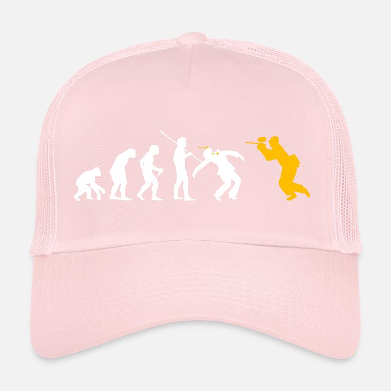 Paintball Evolution Funny Paintball Gift Trucker Cap