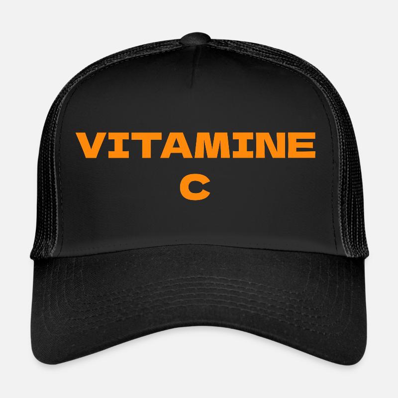 vitamin C - Trucker Cap - black/black
