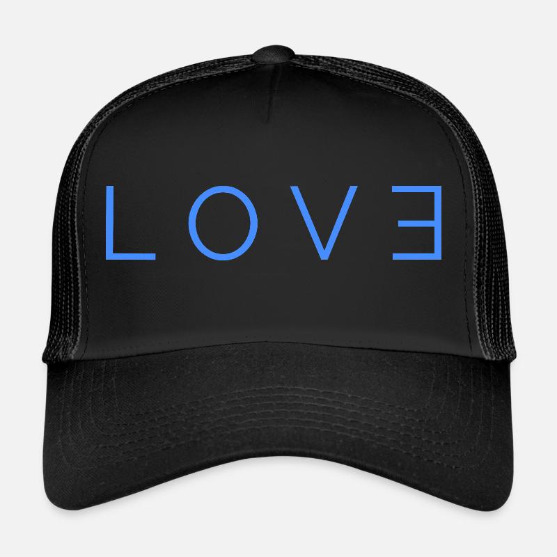 Love Logo blue Trucker Cap