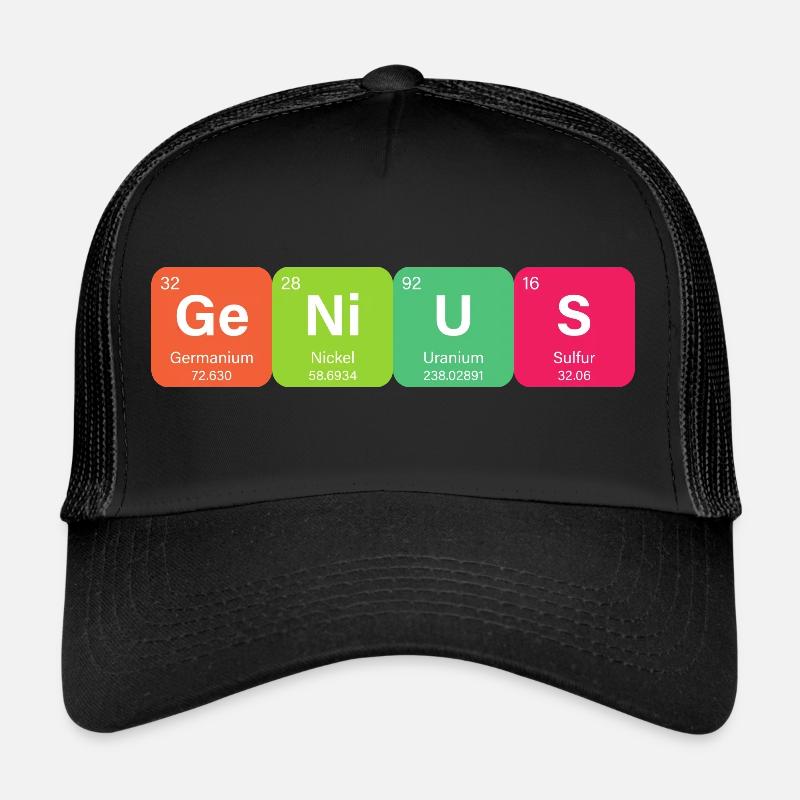 Élément de tableau périodique Genius Casquette trucker 